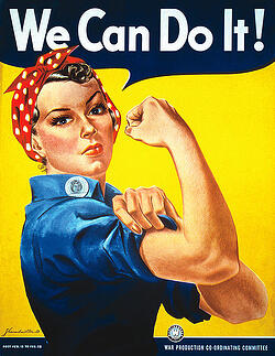 Labor Day Image of Rosie the Riveter