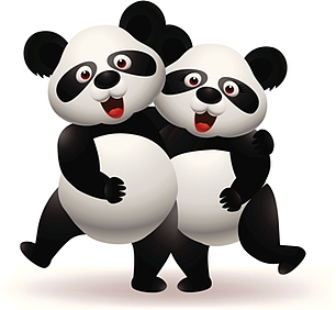 dancing panda