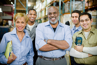 happy motivated employees