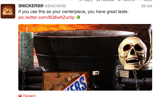 Twitter for snickers