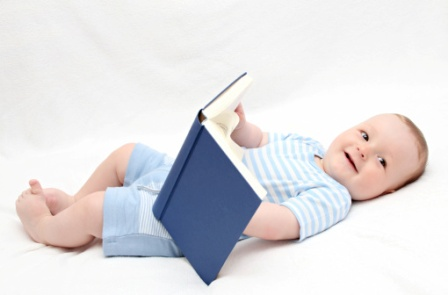 baby reading