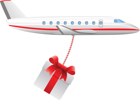 Plane Dropping Present