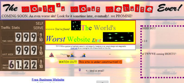 worlds worst website