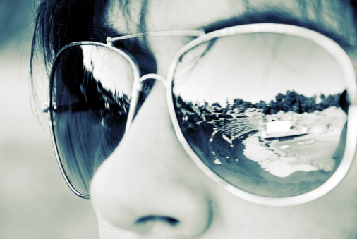 Sunglass reflection