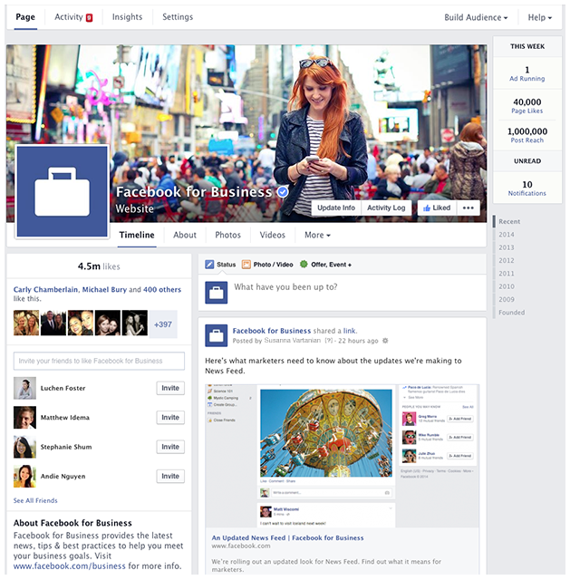 Facebook Business Page