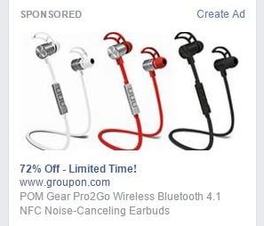 facebook_sidebar_ad_wireless_earbuds