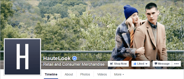 HauteLook Facebook Banner