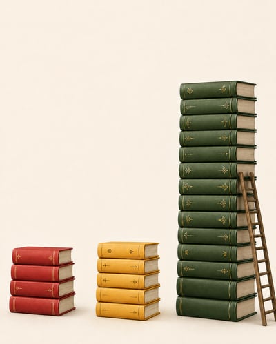stacks of books